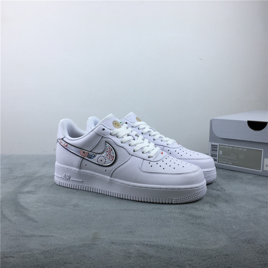 Nike Air Force 1 CNY White Colorful Shoes For Women